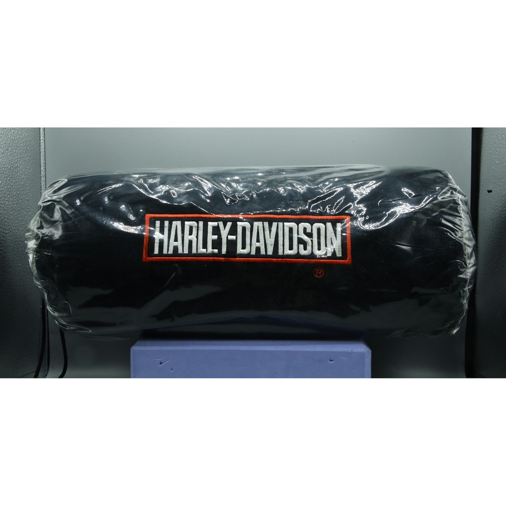 Harley-Davidson Black Fleece Blanket Embroidered Logo with Clear Carrying Case